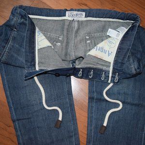 Lucky Brand Linen Denim Drawstring Beach Pant